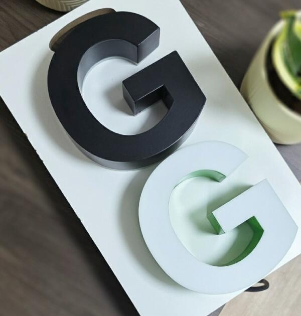 Aluminum powder coated letters Without illumination