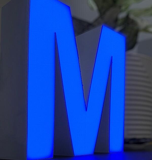 Liquid letter With illumination