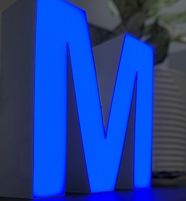 Liquid letter With illumination