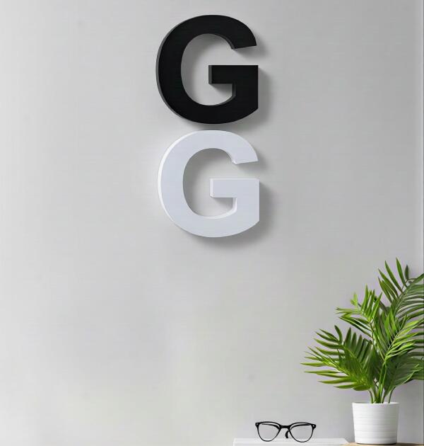 Aluminum powder coated letters With illumination