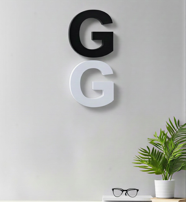 Aluminum powder coated letters With illumination