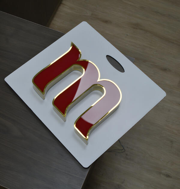 Stainless steel Trimcap letter